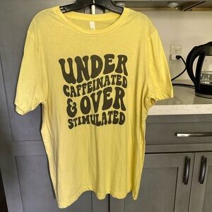 Bella Canvas Yellow Graphic Tee